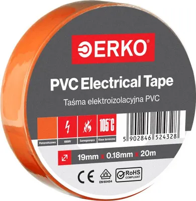Productafbeelding van PVC Isolatietape 19mm x 20m, Oranje