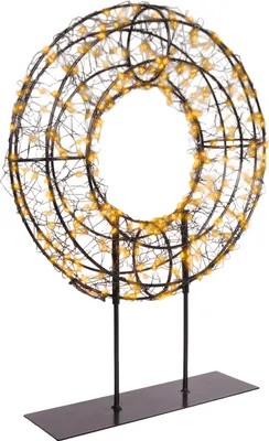 Produktbild von Lumineo Micro LED-Kranz auf Fuss X-MAS 38cm