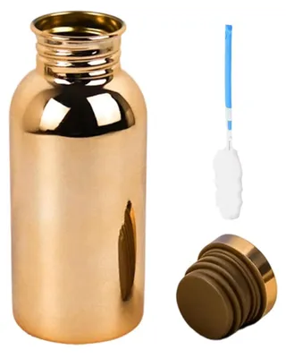 Image de Bouteille d'eau de sport en acier inoxydable, 500 ml, anti-fuite