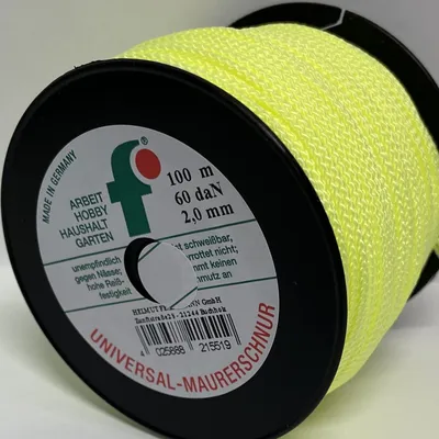 Produktbild von Maurerschnur Feldtmann Polypropylen 8345 2 mm x 100m neongelb