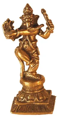 Produktbild von Ganesha tanzend Messing 3,5cm