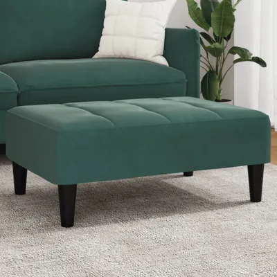 Obrázok produktu pre Podnožka tmavozelená 77x55x31 cm zamat