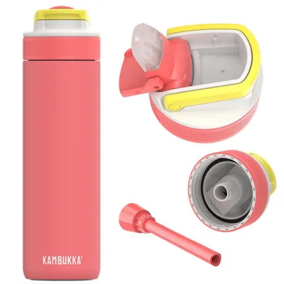 Zdjęcie produktu dla Kambukka butelka termiczna Lagoon Insulated 600ml Fluo Fantasy pomarańczowy termos