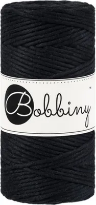 Produktbild von Bobbiny Macrame Cord 3 mm 100 m Black Schnur