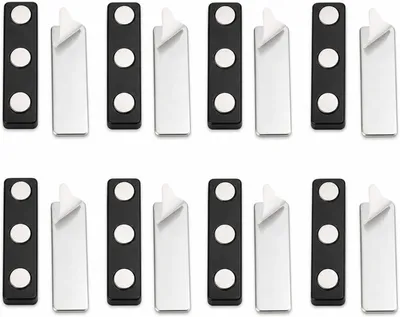 Imagen del producto de Ganchos magnéticos autoadhesivos para cortinas, juego de 8 unidades, para fijar cortinas