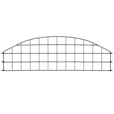 Produktbild von vidaXL Gartenzaun Set Konvex 77,3x26 cm Grün