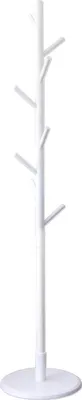 Immagine prodotto di QUVIO Appendiabiti in legno - Altezza 175 cm - 8 ganci - Appendiabiti - Bianco