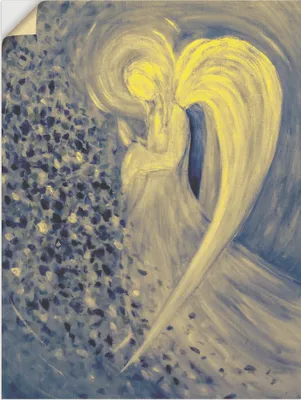 Produktbild von ARTland Wandbild, selbstklebend Engel der Nacht Größe: 45x60 cm