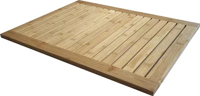 Produktbild von Moderne rutschfeste Bambus-Badematte 60 x 45 cm, 2 cm hoch