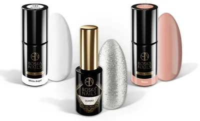 Zdjęcie produktu dla Set lakier hybrydowy 301 + 315 + 491 Boska Nails