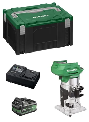 Produktbild von Kantenfräse HIKOKI M1808DAA1X (1 x 2,5Ah/5,0Ah + UC18YSL3 + Koffer HSC III)