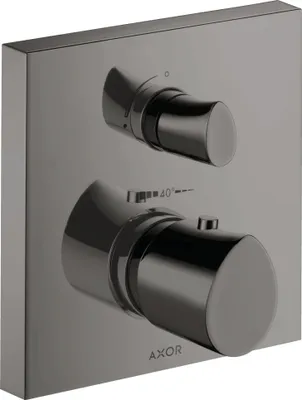 Produktbild von Thermostat AXOR STARCK ORGANIC UP m Ab u Umstellven pol. black chrome mit Ab- und Umstellventil polished black chrome