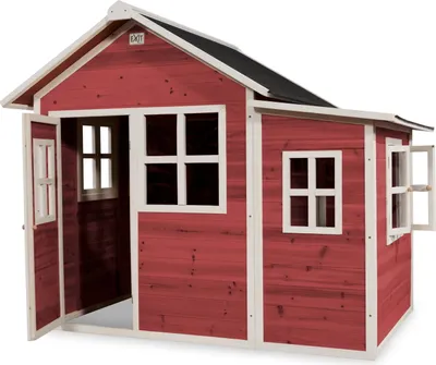 Produktbild von EXIT Loft 150 Holz Spielhaus, Spielhaus für Draußen,Holz, Kinder, Rot