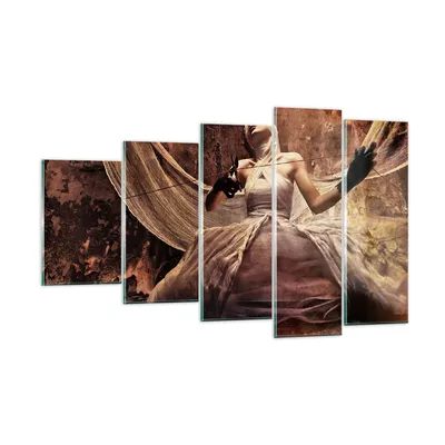 Produktbild von Bilder auf glas - Bandage Künstler String - 100x60cm - Glasbilder - Wandbilder - Kunstdruck - zum Aufhängen bereit - Wanddekoration aus Glas - Glas Bilder - Wandbild auf Glas - GEG100x60-0217