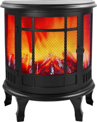 Produktbild von LED-Kamin Nostalgie | Deko Kaminfeuer | Tischkamin elektrisch | batteriebetrieben | ohne Heizung | realistischer Feuer-/Flammen-Effekt | 35,5x30cm