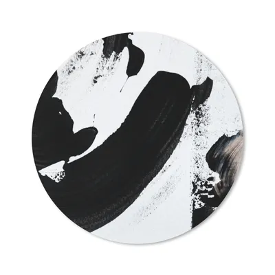 Produktbild von MuchoWow® Mauspad Mousepad Schwarz - Abstrakt - Design 50x50 cm - Mousepads - Maus Mat - Pad - Mausunterlage - Vinyl