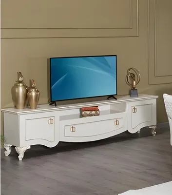 Obrázek produktu pro Sideboard TV stojan RTV Lowboard stůl bílý obývací pokoj dřevo design