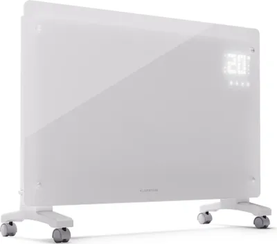 Produktbild von Klarstein Elektroheizung, 2500 W Konvektor Heizung Freistehend & Wandmontage, Elektroheizung Energiesparend mit App-Control & Bodenrollen, Heizung Elektrisch, Heizkörper Elektrisch mit Thermostat