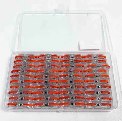 Immagine prodotto di Connettore per cavo Morsetti di collegamento 600V 32A Connettore per cavo trasparente Morsetto di collegamento rapido Morsetti compatti Morsetti a blocco 4mm² Morsetto per conduttore Con leva 40 pezzi