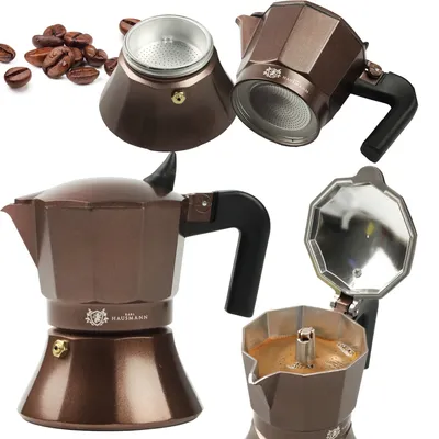 Produktbild von Classic Kaffeemaschine Kaffeekanne Für 9 Tassen Kaffee (450 Ml) Induktion Braun