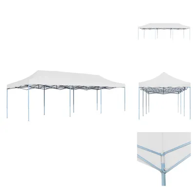 Immagine prodotto di vidaXL Tenda pop-up per feste pieghevole 3 x 9 m bianco - Padiglioni e tende per feste