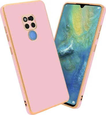 Produktbild von Cadorabo Schutzhülle für Huawei MATE 20 Hülle in Rosa Handyhülle TPU Silikon Kameraschutz Etui Case