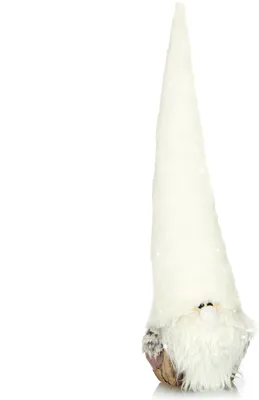 Produktbild von COM-FOUR® Weihnachts-Wichtel für die Weihnachtsdeko - skandinavische Figur als Dekoartikel - schwedischer Gnom-Aufsteller als Tischdeko - Sammlerfigur - Santa Claus mit Rinde