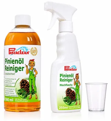 Produktbild von Pastaclean Pinienöl Reiniger Konzentrat 500 ml – Holzreiniger & Universalreiniger für Parkett, Laminat, Holzmöbel & Terrasse, rückfettend, Pinienduft