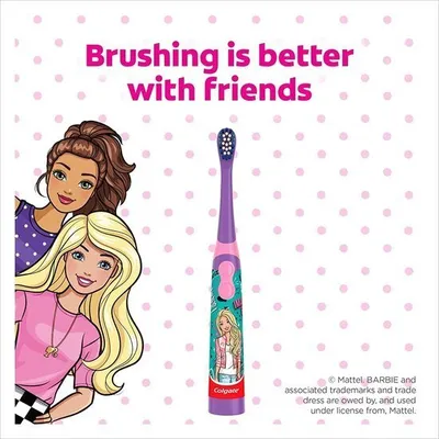 Produktbild von Colgate Barbie, Kind, Vibrierende Zahnbürste, Pink, Akku, AAA, 1 Stück(e)