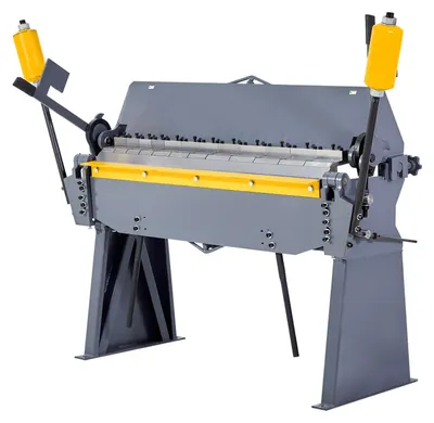 Productafbeelding van VEVOR buigmachine, 1220 mm plaatbuigmachine, buigdikte van 2,5 mm (zachtstaal), instelbaar van 0 tot 135 graden, plaatbuiger, draaibare buigmachine met 8 vingers, plaatbuigmachine voor nauwkeurig buigen