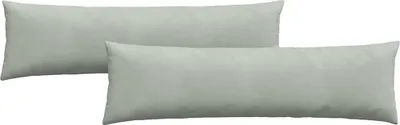 Immagine prodotto di vidaXL Cuscino per divano 2 pezzi grigio chiaro 145 x 40 cm tessuto a coste
