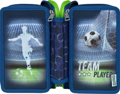 Obrázok produktu pre Scooli FUBA0421, Mäkké puzdro na perá, Modrá, Obrázok, Vnútorný, Chlapec, Zips