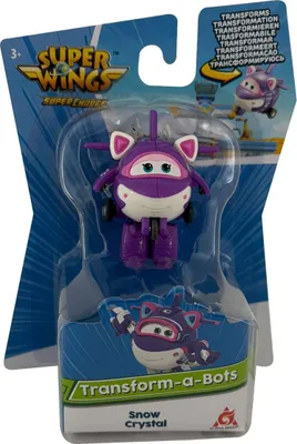 Obrázok produktu pre Super Wings, Mini Snow Crystal, Transform-a-Bots-2 v 1 robot a lietadlo, letec, zberateľská figúrka