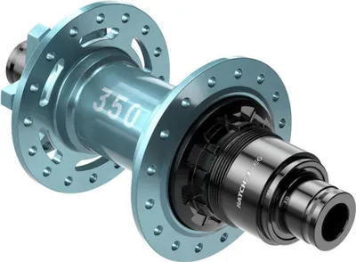 Produktbild von DT Swiss Nabe MTB HR 350 DEG LTD 32 Loch Türkis Boost 6-Loch - maximale Trakt...