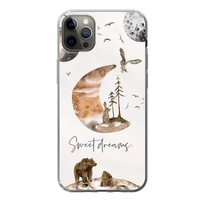Produktbild von MuchoWow® Handyhülle Schutzhülle Hülle für iPhone 13 Pro Max Zitate - Kinder - Sprichwörter - Süße Träume - Jungen - Mädchen - Kinder Silikon Softcase Handy Hülle - Mobiltelefon