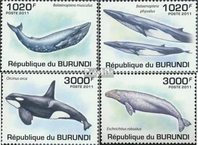 Produktbild von Briefmarken Burundi 2011 Mi 2038-2041 (kompl. Ausgabe) postfrisch Wale