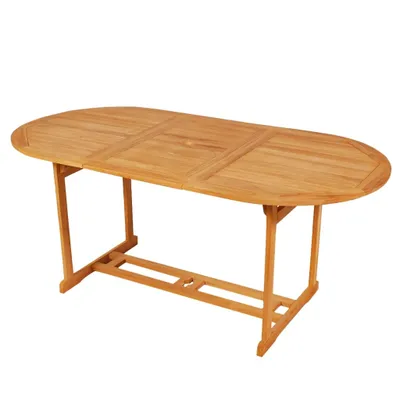 Immagine prodotto di vidaXL Set da pranzo da giardino in teak massiccio da 9 pezzi