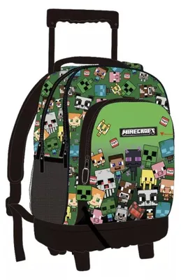 Produktbild von Minecraft Characters Premium Trolley Schulranzen, Tasche 44 cm
