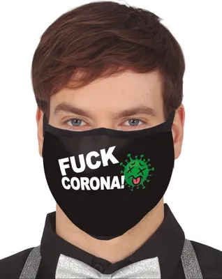 Produktbild von Mund-Nase-Maske Fuck Corona für Erwachsene