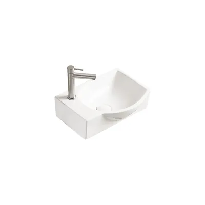 Obrázok produktu pre Mexen Mista umývadlo na dosku pravá 40 x 28 cm, biela - 22174000R
