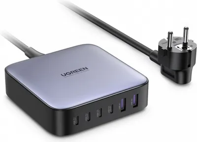 Zdjęcie produktu dla Stacja ładowania GaN 4xtyp C, 2xUSB 200W - Ugreen - Szara