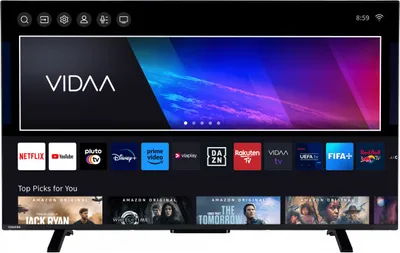 Obrázok produktu pre Toshiba 43QV2463DA, 109,2 cm (43"), 3840 x 2160 px, QLED, Smart TV, Wi-Fi, Čierna