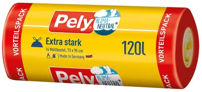 Obrázek produktu pro Pely vložky do odpadkových košů extra silné balení klimaticky neutrální 120L 16 kusů