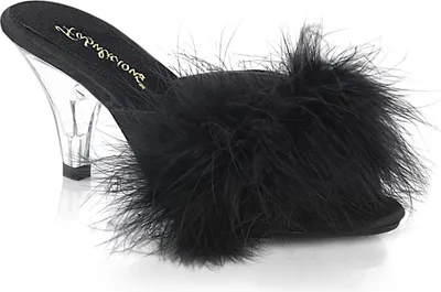 Produktbild von BELLE-301F Damen Slipper von Fabulicious, Schwarz  , EU 43, US 13