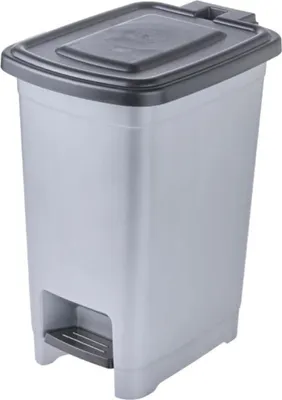 Produktbild von keeeper Tret-Abfalleimer "olaf" 25 Liter PP light silver