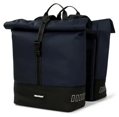 Image de Urbanfester Urban Proof Rolltop double sac 38L bleu recyclé