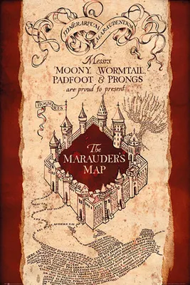 Zdjęcie produktu dla Harry Potter - Mapa Maruderów - plakat