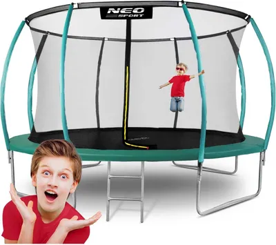 Produktbild von Profiliertes Gartentrampolin 14 Fuß/435 cm mit Neo-Sport-Innennetz