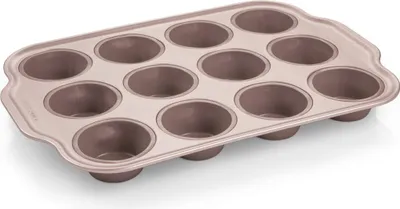 Obrázek produktu pro Tescoma Silikonová forma s kovovým okrajem DELÍCIA, 12 muffinů