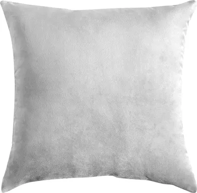 Immagine prodotto di Fodera decorativa per cuscino in velluto – Grigio chiaro, elegante fodera decorativa per divano e letto